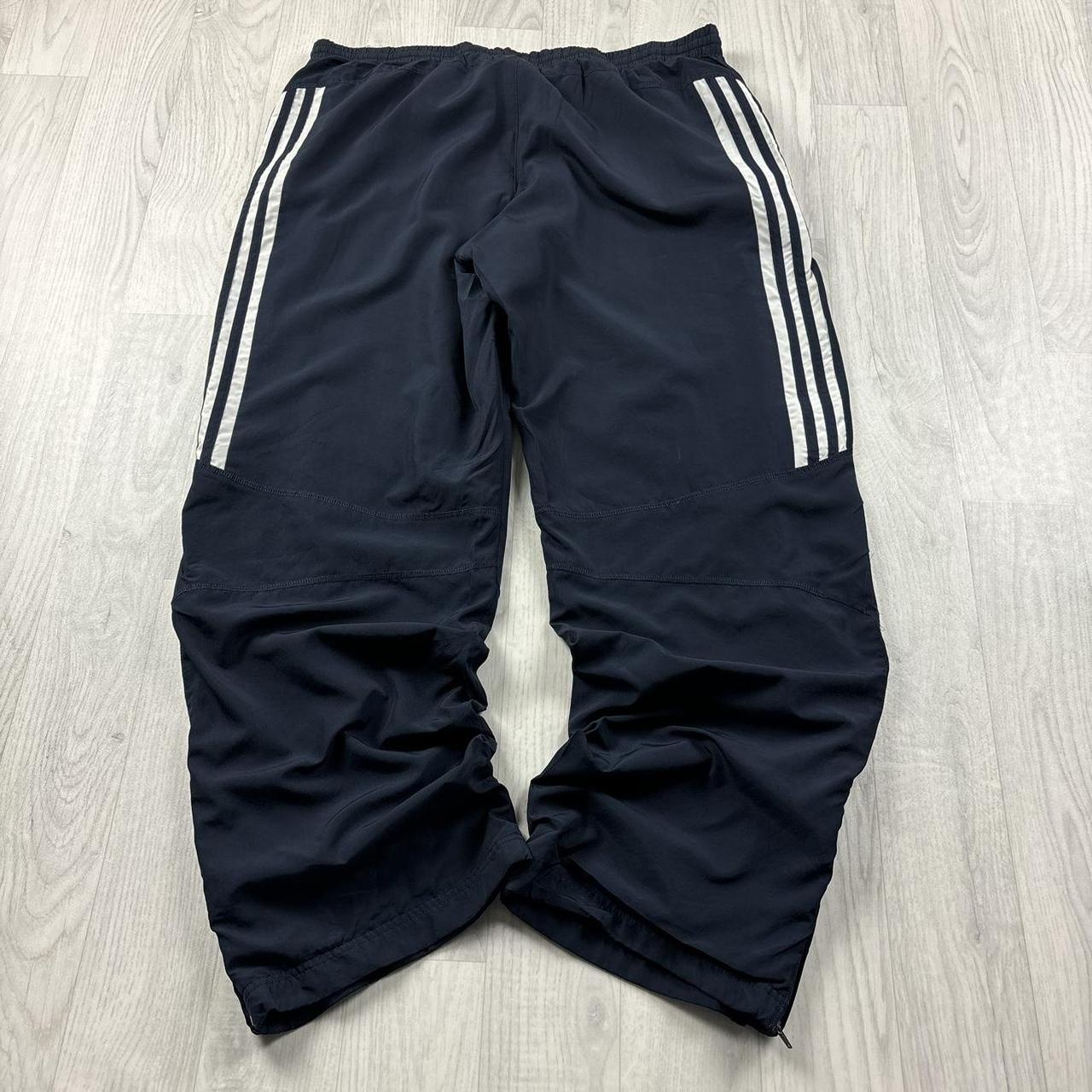 VINTAGE Y2K ADIDAS BAGGY TRACKSUIT BOTTOMS NAVY