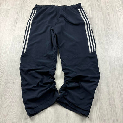VINTAGE Y2K ADIDAS BAGGY TRACKSUIT BOTTOMS NAVY
