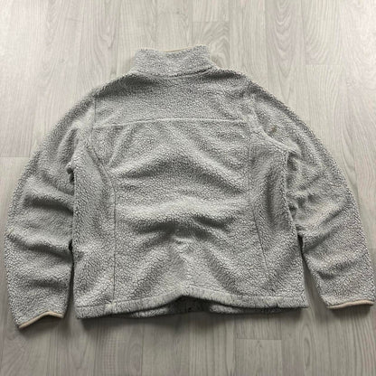VINTAGE Y2K COLUMBIA ZIP UP FLEECE CREAM
