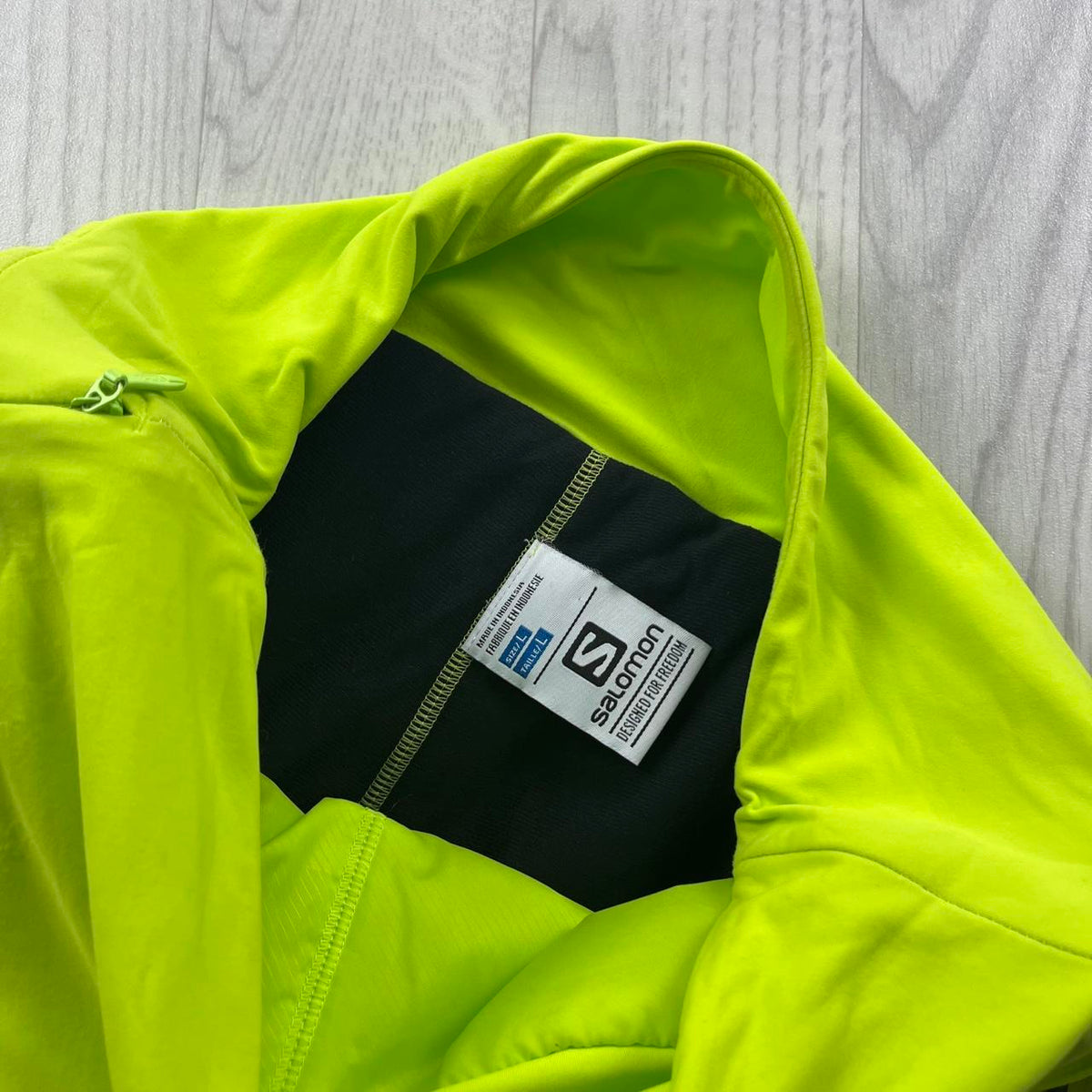 VINTAGE Y2K SALOMON BAGGY SKI PANTS SALOPETTES NEON GREEN