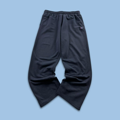 VINTAGE 00s CHAMPION SUPER BAGGY COTTON SWEATPANTS NAVY