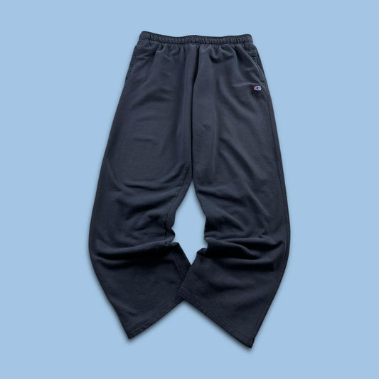 VINTAGE 00s CHAMPION SUPER BAGGY COTTON SWEATPANTS NAVY