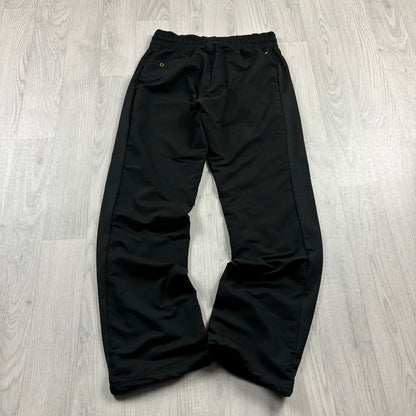 VINTAGE Y2K PUMA LOW RISE TECHNICAL TRACKSUIT BOTTOMS BLACK