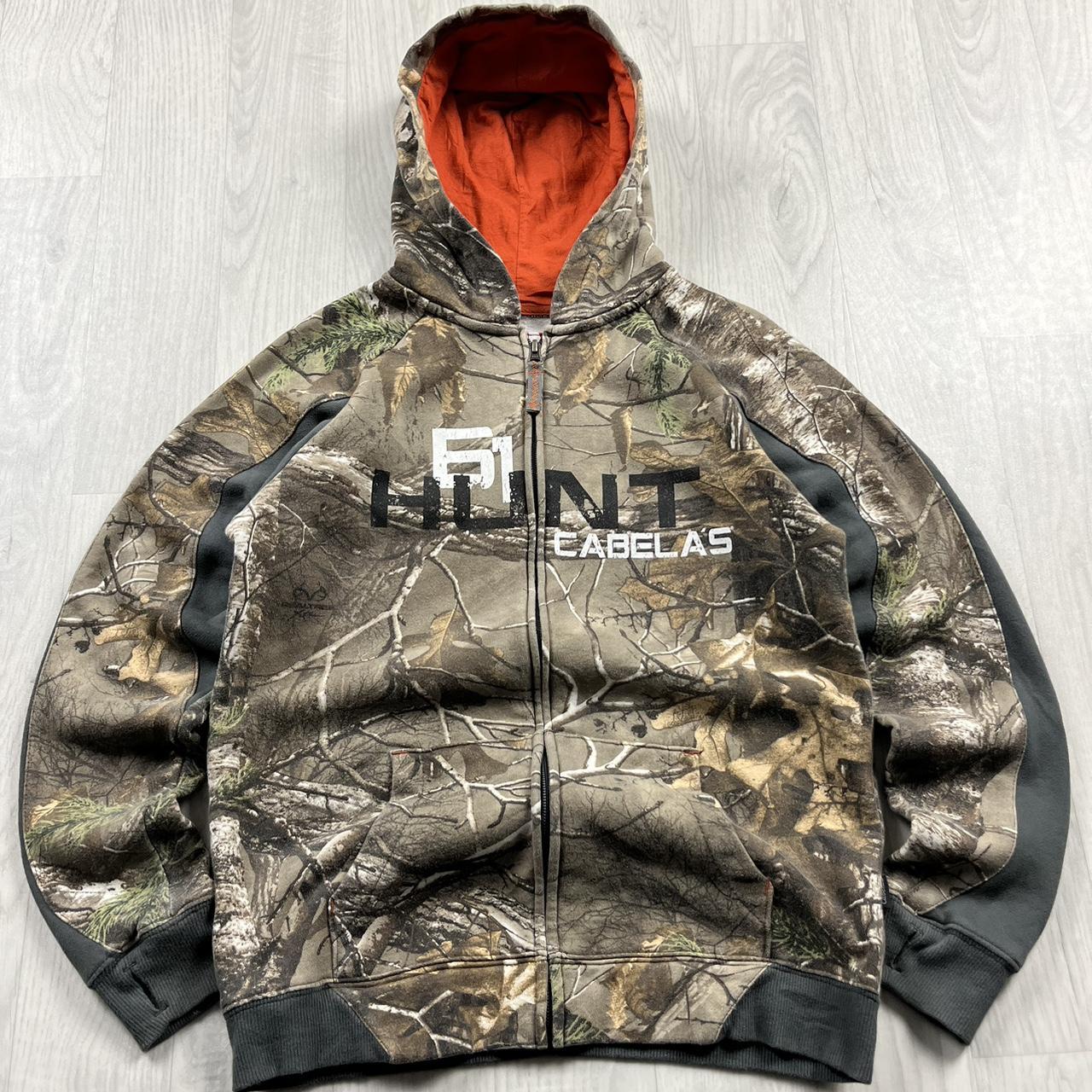VINTAGE CABELAS REALTREE ZIP HOODIE CAMO