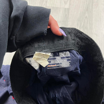 VINTAGE Y2K UNDER ARMOUR BAGGY TRACKSUIT BOTTOMS NAVY BLUE