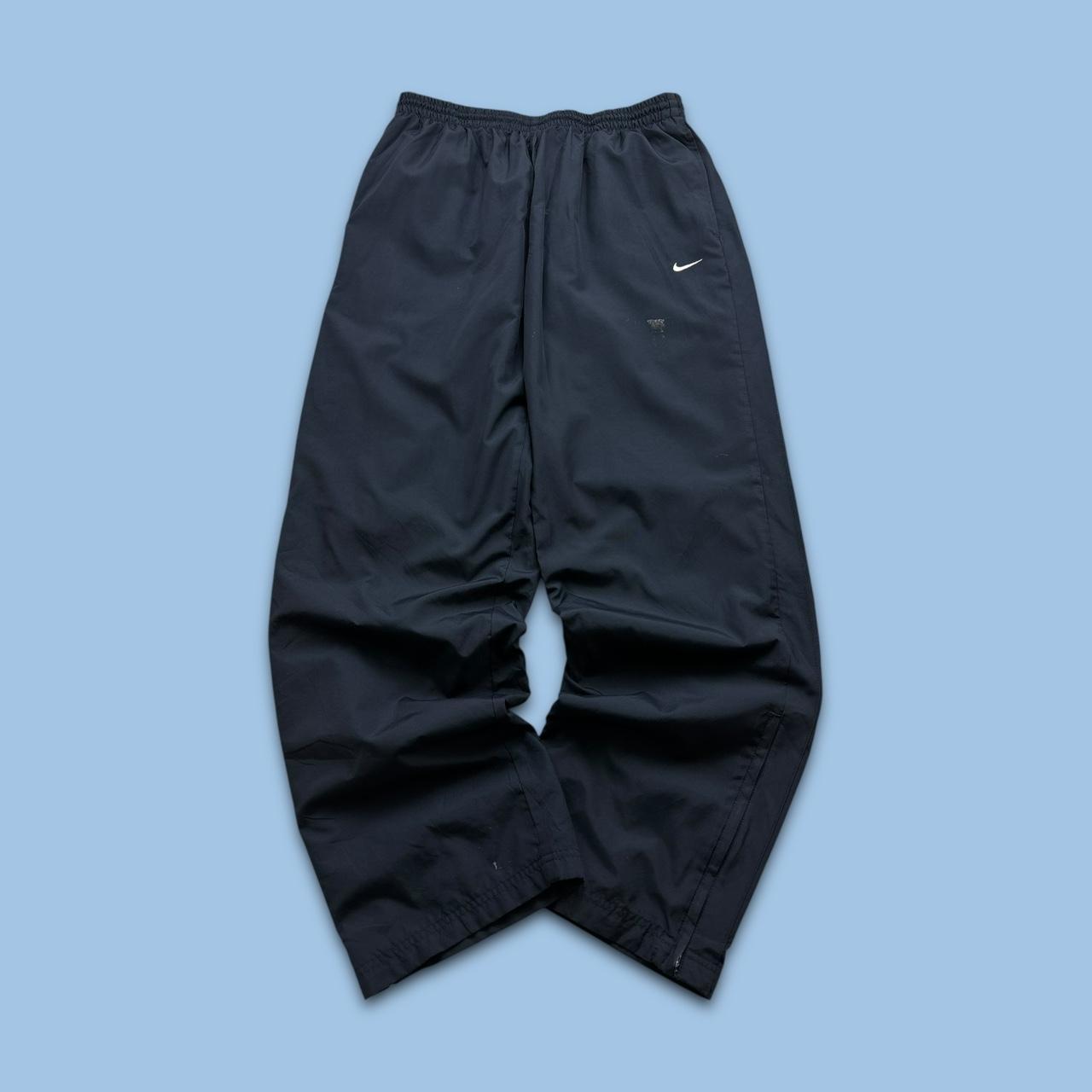 VINTAGE Y2K NIKE BAGGY TRACKSUIT BOTTOMS NAVY