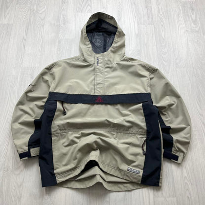 VINTAGE Y2K AIRWALK HOODED QUARTER ZIP WINDBREAKER TRACK JACKET