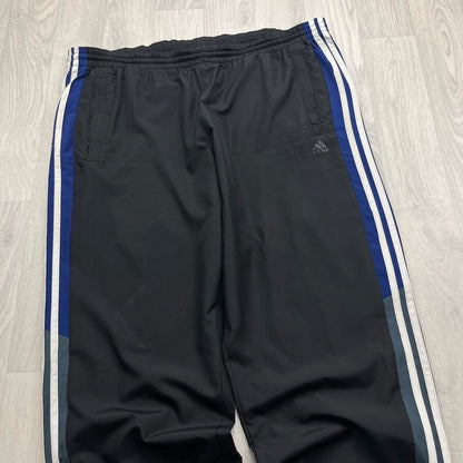 VINTAGE Y2K ADIDAS TECHNICAL BAGGY TRACKSUIT BOTTOMS BLACK
