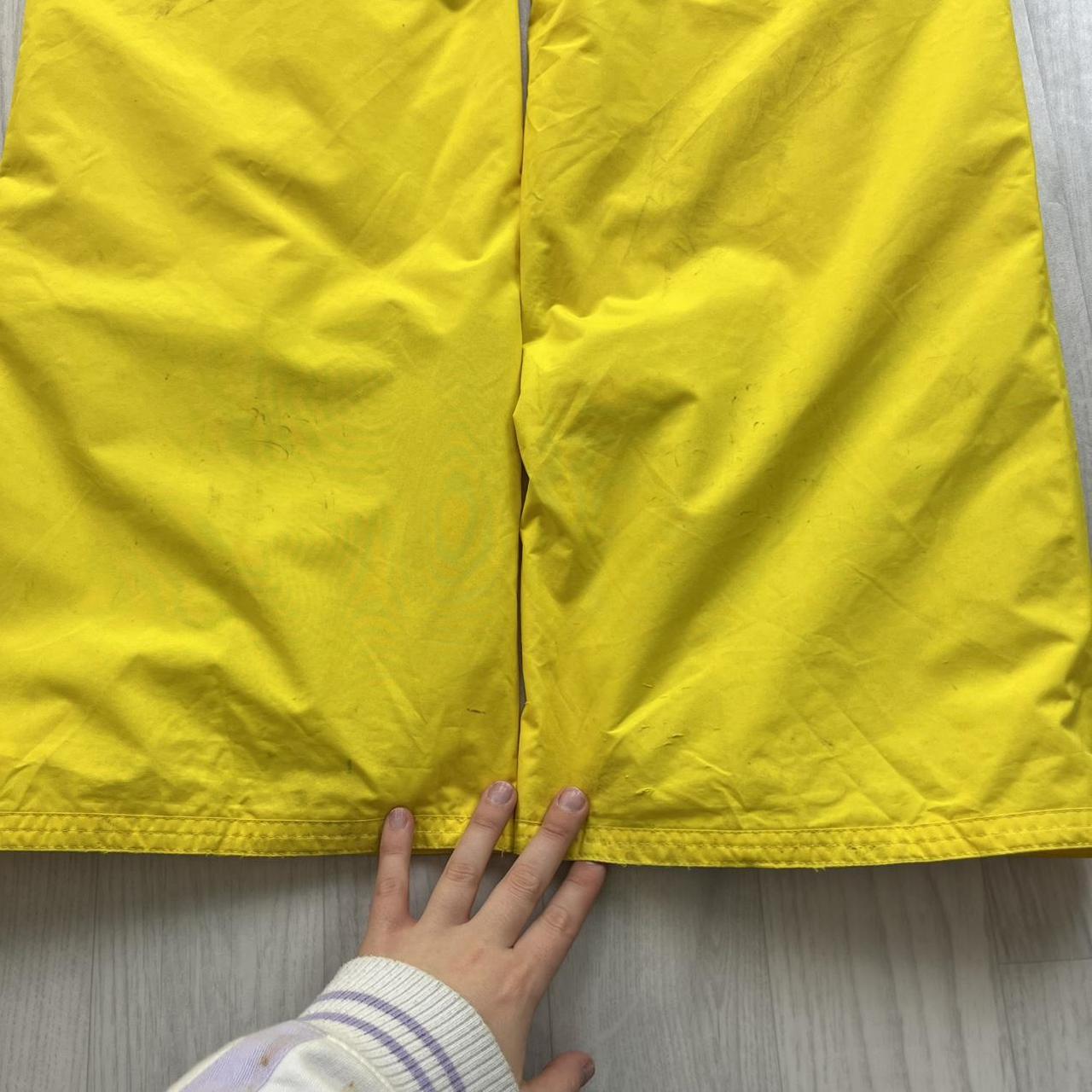 VINTAGE Y2K NIKE ACG BAGGY SKI PANTS SALOPETTES YELLOW