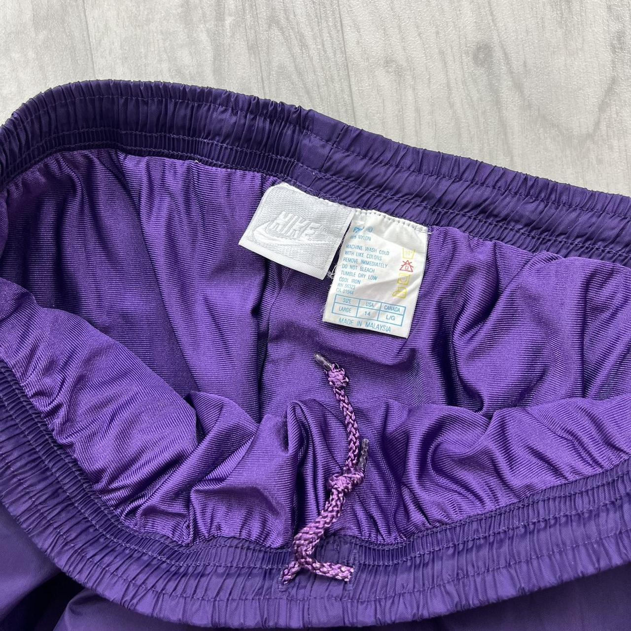 VINTAGE 90s NIKE BAGGY TRACKSUIT BOTTOMS PURPLE