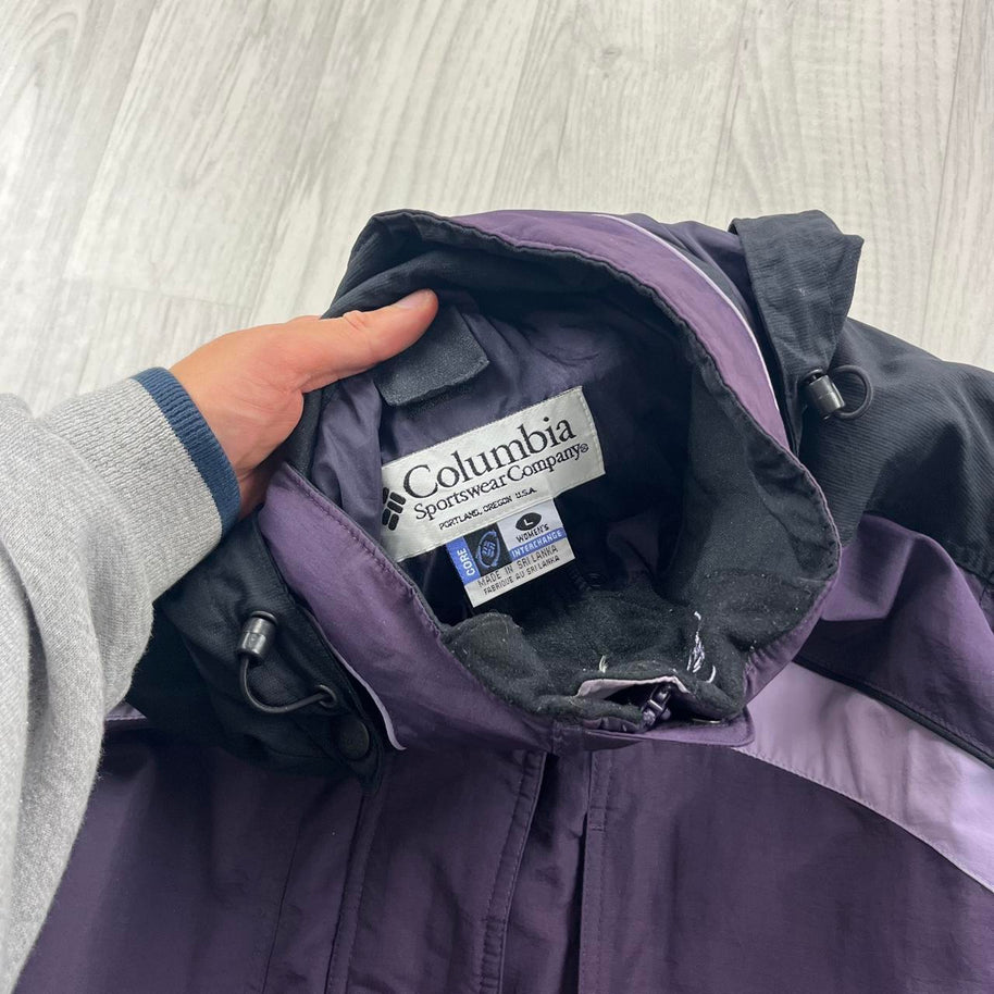 VINTAGE Y2K COLUMBIA TECHNICAL UTILITY SKI JACKET PURPLE