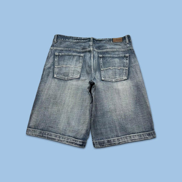 VINTAGE Y2K URBAN PIPELINE DENIM JORTS FADED BLUE