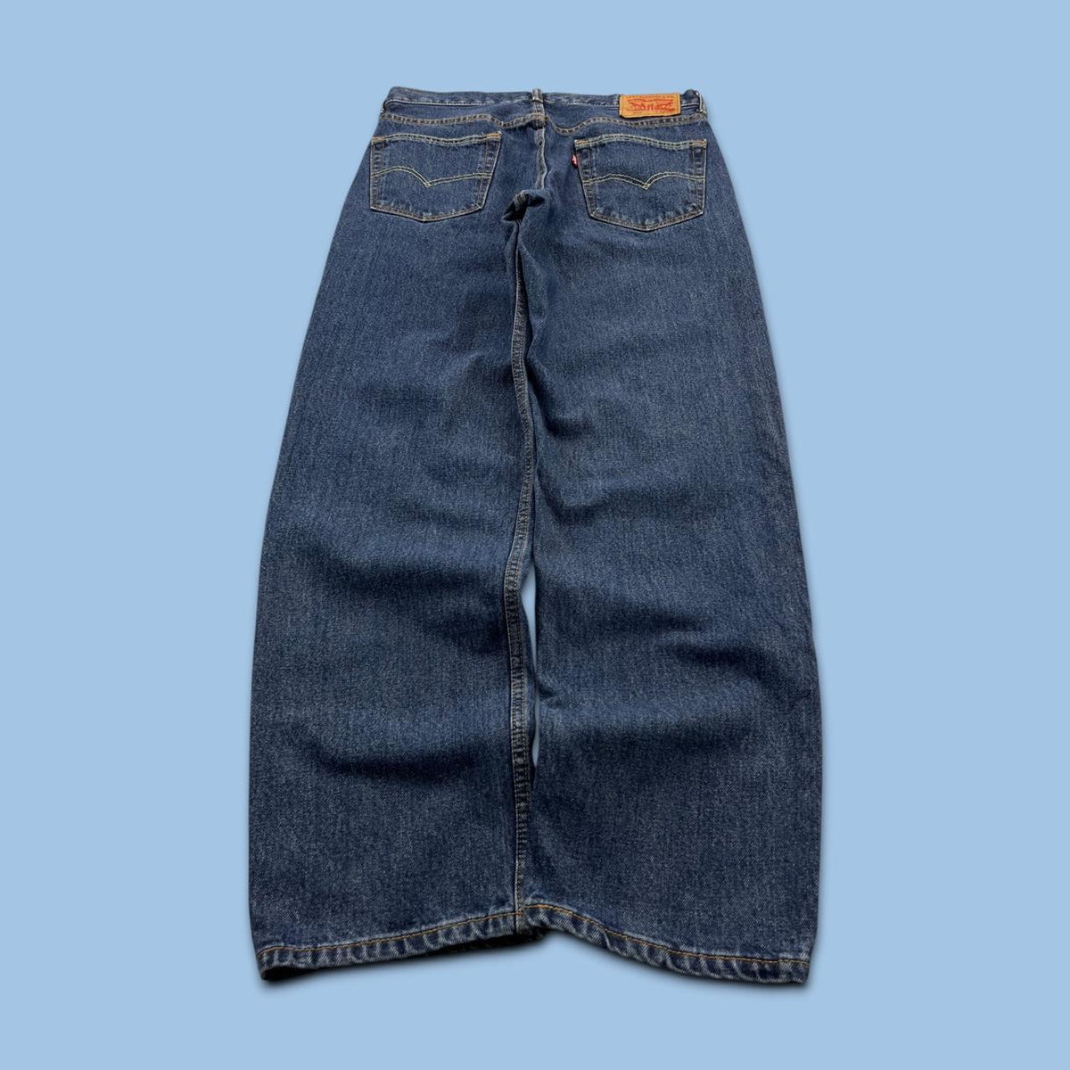 VINTAGE 00s LEVIS 550 BAGGY JEANS NAVY BLUE