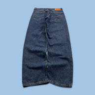 VINTAGE 00s LEVIS 550 BAGGY JEANS NAVY BLUE
