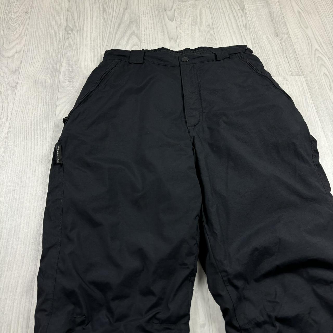 VINTAGE Y2K COLUMBIA BAGGY SKI PANTS SALOPETTES BLACK