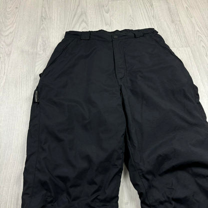 VINTAGE Y2K COLUMBIA BAGGY SKI PANTS SALOPETTES BLACK