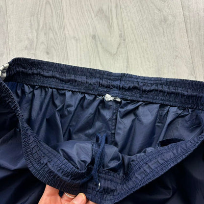 VINTAGE 90s ADIDAS BAGGY SHELL TRACKSUIT BOTTOMS NAVY