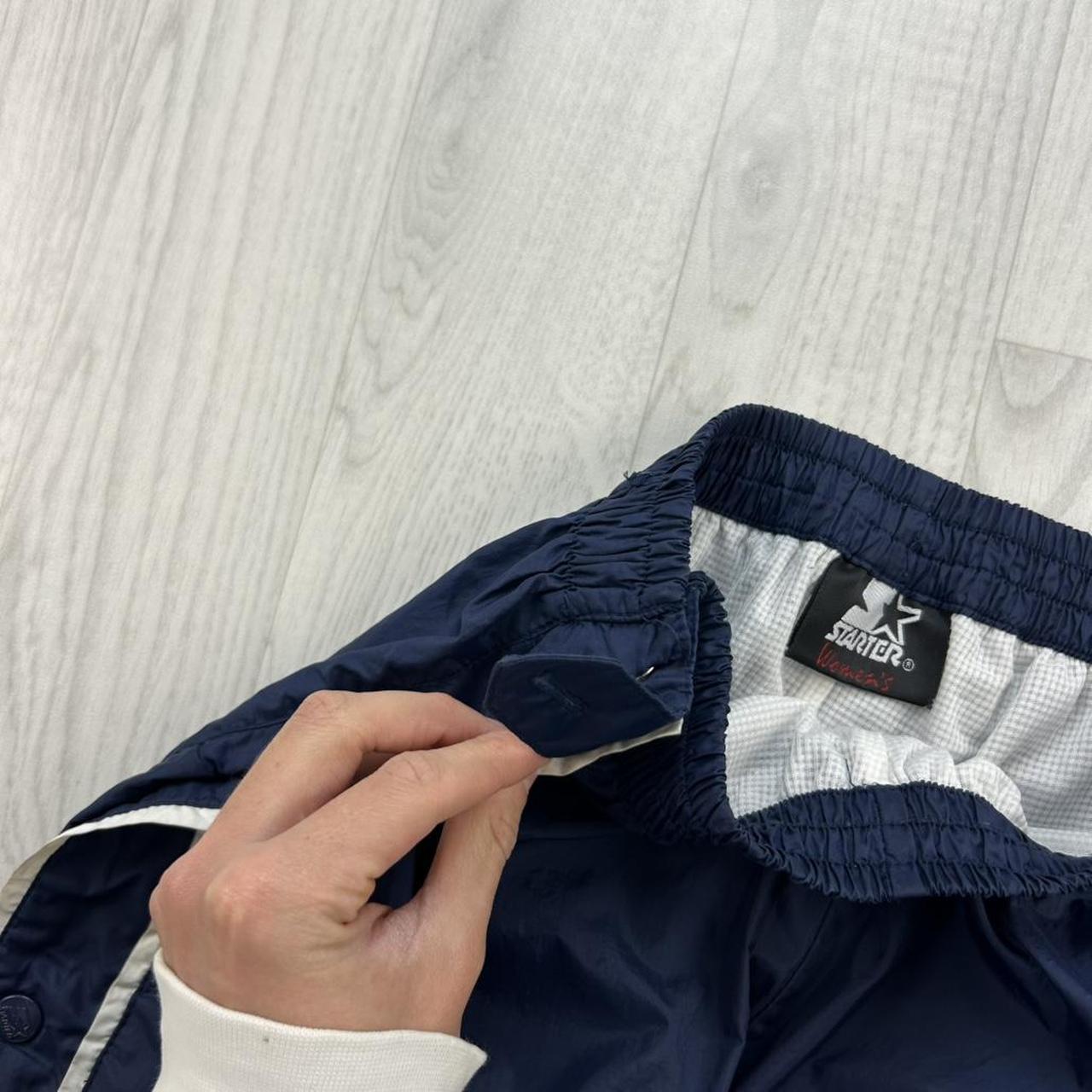VINTAGE Y2K STARTER BAGGY TRACKSUIT BOTTOMS NAVY