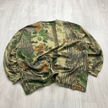 VINTAGE Y2K REALTREE JERZEES LONG SLEEVE T SHIRT CAMO