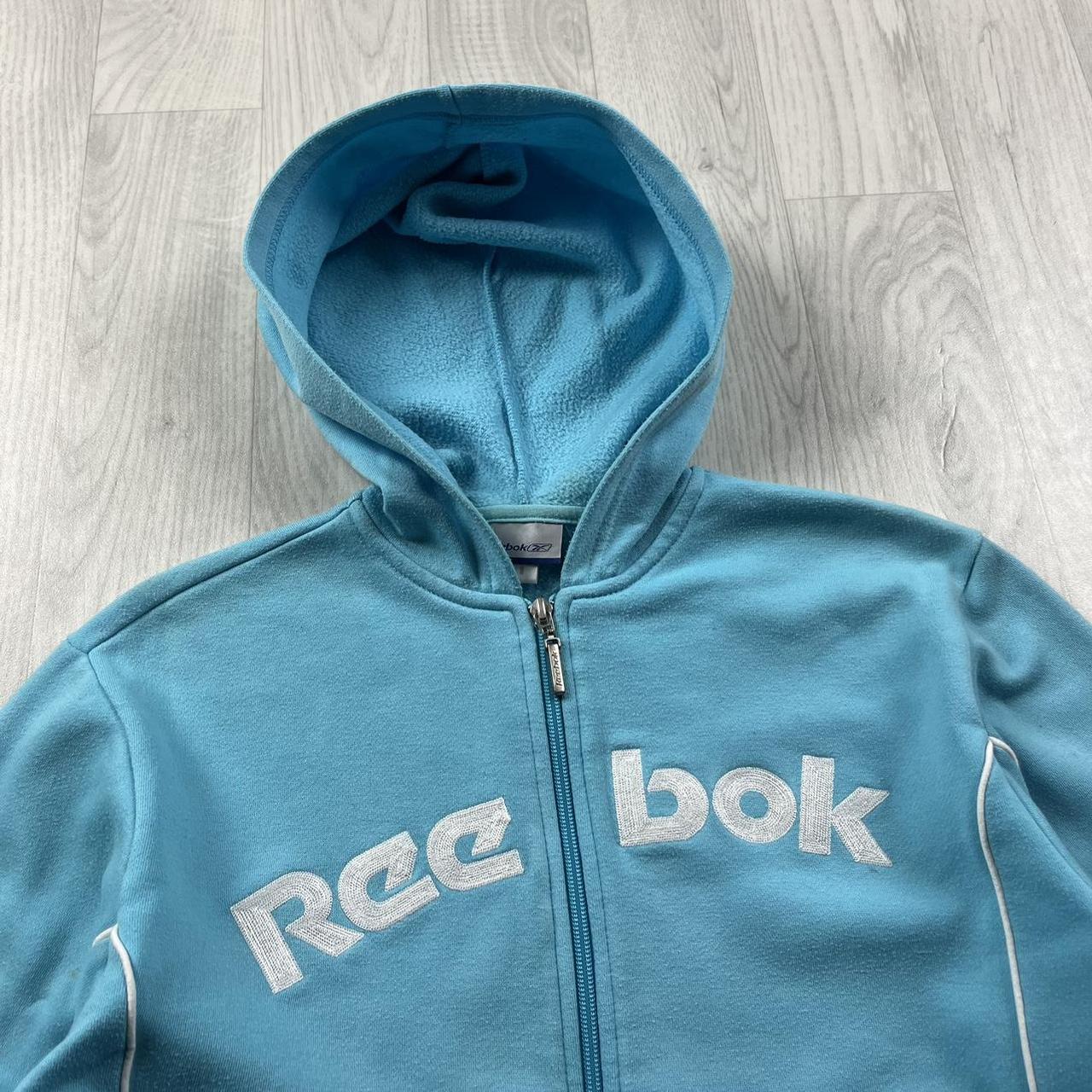 VINTAGE Y2K REEBOK ZIP HOODIE BLUE