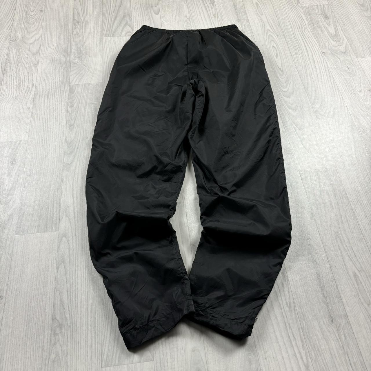 VINTAGE 90s NIKE STRAIGHT LEG BAGGY TRACKSUIT BOTTOMS BLACK