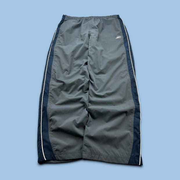 VINTAGE Y2K REEBOK BAGGY TRACKSUIT BOTTOMS GREY