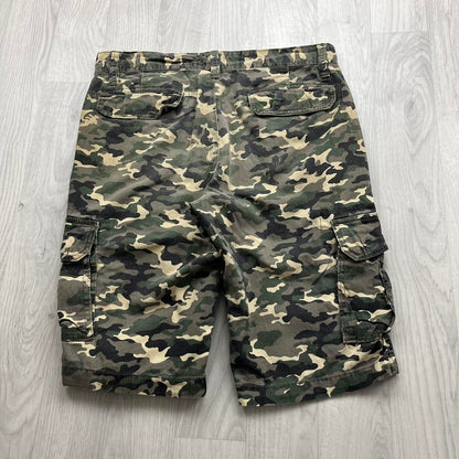 VINTAGE Y2K BAGGY CAMO CARGO SHORTS