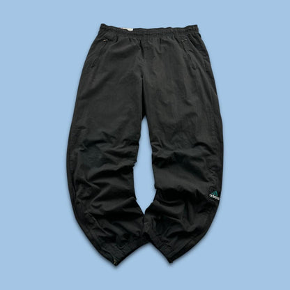VINTAGE Y2K ADIDAS EQUIPMENT BAGGY TRACKSUIT BOTTOMS BLACK