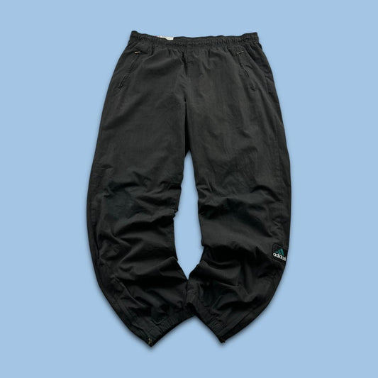 VINTAGE Y2K ADIDAS EQUIPMENT BAGGY TRACKSUIT BOTTOMS BLACK