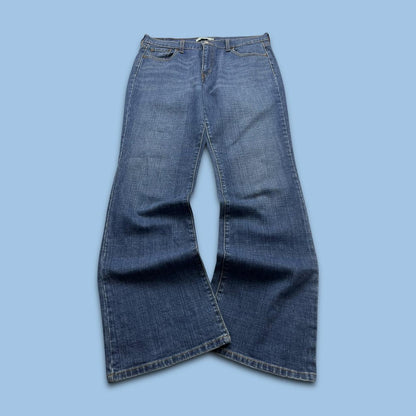 VINTAGE LEVIS 515 BOOTCUT JEANS NAVY BLUE