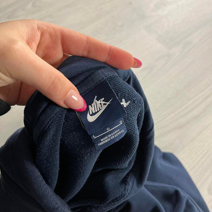 VINTAGE Y2K NIKE SPELL OUT HOODIE NAVY