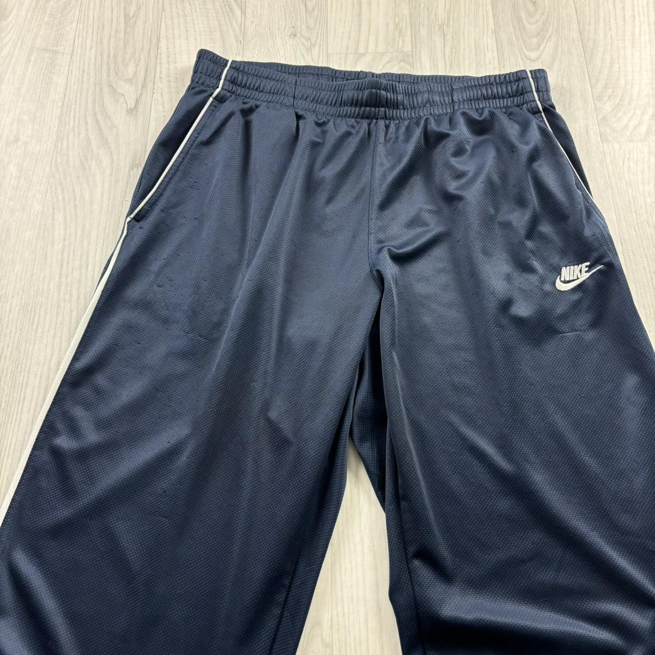VINTAGE Y2K NIKE BAGGY TRACKSUIT BOTTOMS NAVY
