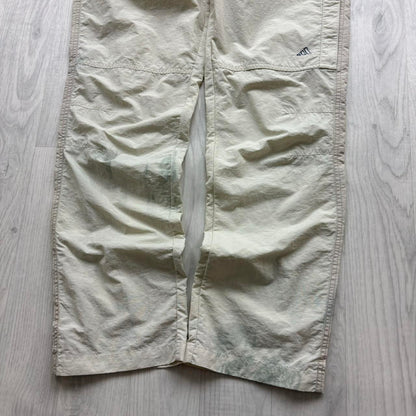 VINTAGE Y2K ADIDAS BAGGY TRACKSUIT BOTTOMS CREAM