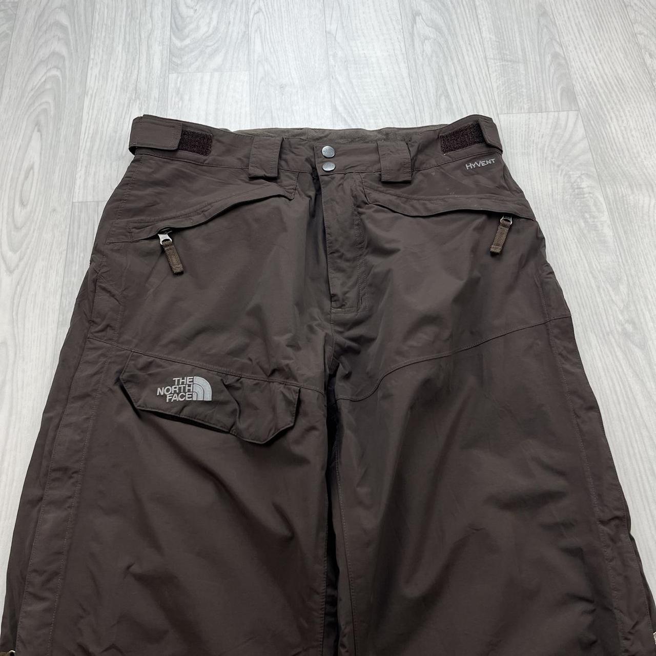 VINTAGE Y2K THE NORTH FACE BAGGY SKI PANTS SALOPETTES BROWN