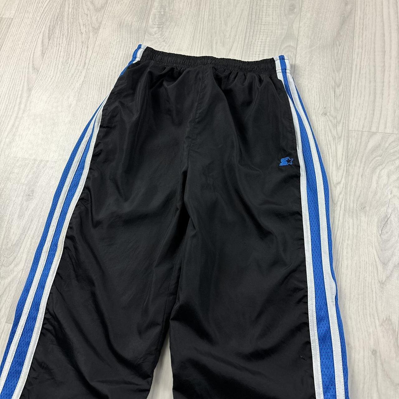 VINTAGE Y2K STARTER BAGGY TRACKSUIT BOTTOMS BLACK