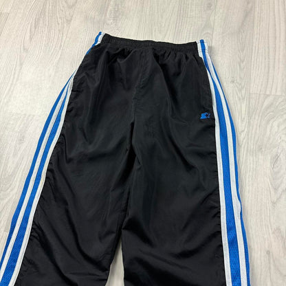 VINTAGE Y2K STARTER BAGGY TRACKSUIT BOTTOMS BLACK