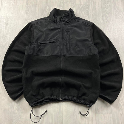 VINTAGE Y2K CHAPS ZIP UP TECHNICAL FLEECE BLACK