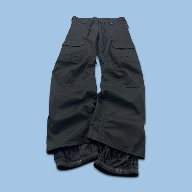 VINTAGE Y2K BURTON LOW RISE SKI PANTS SALOPETTES BLACK