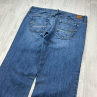 VINTAGE Y2K AMERICAN EAGKE LOW RISE BOOTCUT FLARED JEANS BLUE