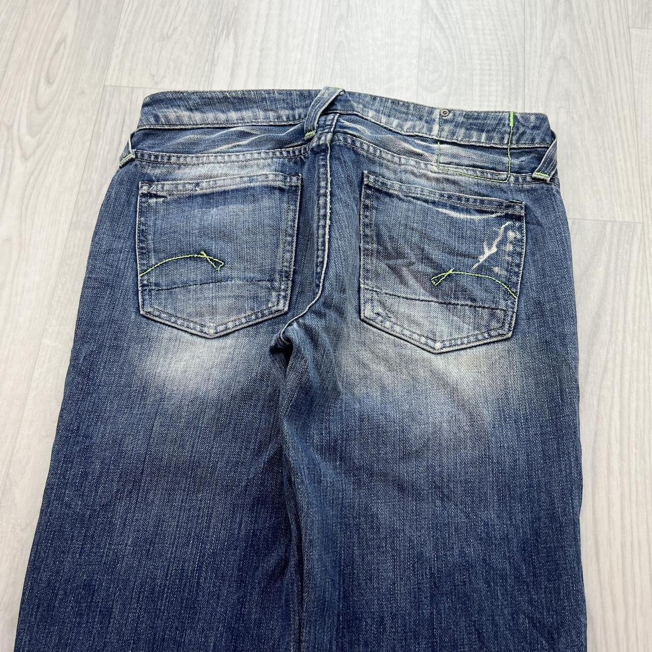 VINTAGE Y2K G STAR LOW RISE STRAIGHT LEG JEANS BLUE