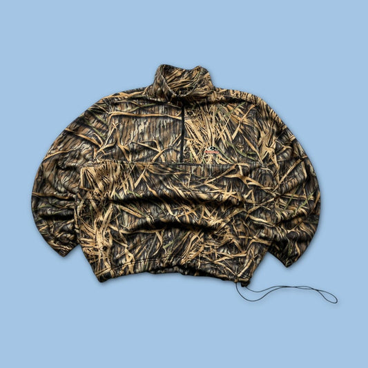 VINTAGE MOSSY OAK REALTREE TECHNICAL ZIP UP FLEECE CAMO