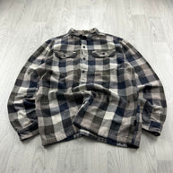 VINTAGE 00s PATAGONIA CHECKERED LONG SLEEVE BUTTON UP FLANNEL SHIRT BROWN