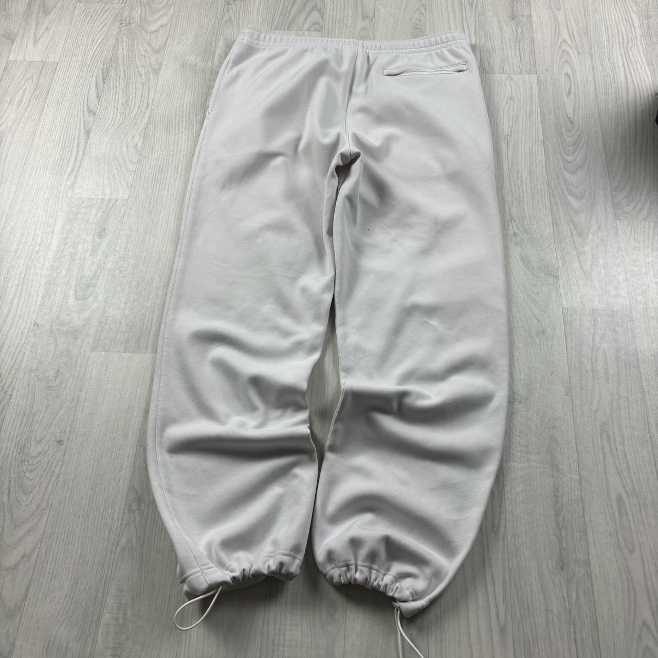 VINTAGE 00s LACOSTE BAGGY COTTON SWEATPANTS WHITE