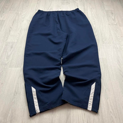 VINTAGE Y2K RUSSELL ATHLETIC BAGGY WIDE LEG TRACKSUIT BOTTOMS NAVY