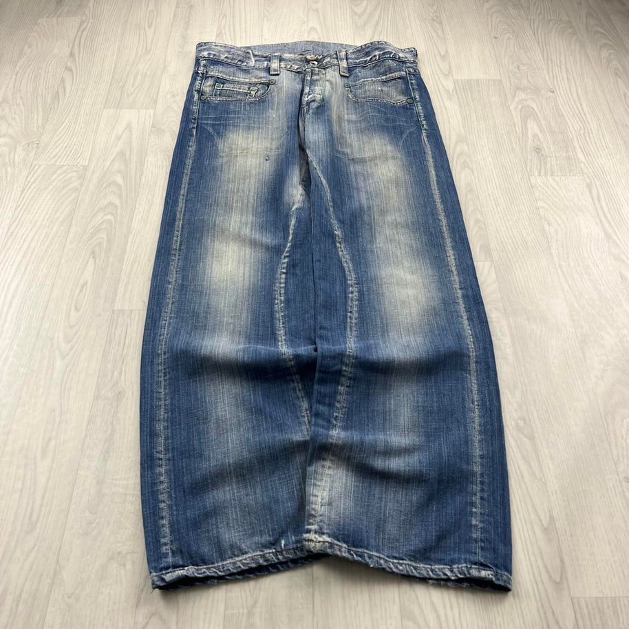 VINTAGE Y2K G STAR BAGGY JEANS BLUE