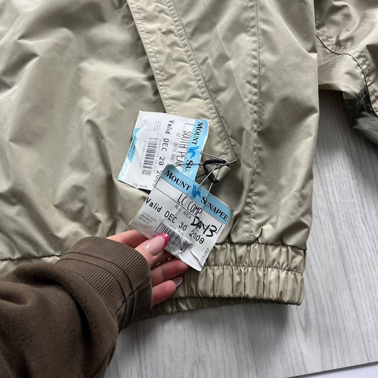 VINTAGE 00s COLUMBIA HEAVY BOMBER JACKET BEIGE BLACK