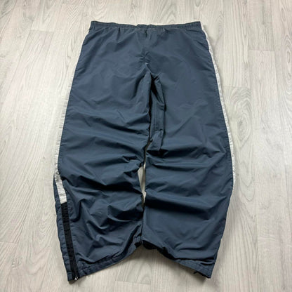 VINTAGE Y2K NIKE BAGGY TRACKSUIT BOTTOMS NAVY BLUE