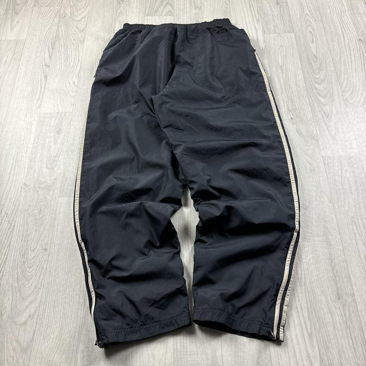 VINTAGE Y2K ADIDAS BAGGY TRACKSUIT BOTTOMS GREY