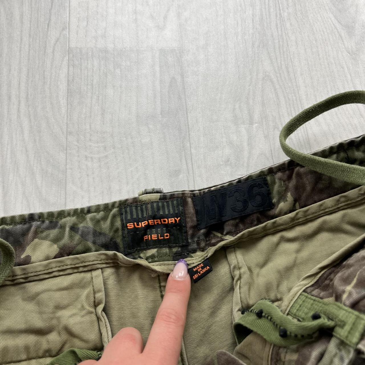 VINTAGE Y2K SUPERDRY BAGGY LOOSE CAMO SHORTS