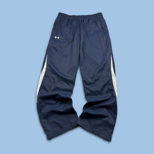 VINTAGE Y2K UNDER ARMOUR BAGGY TRACKSUIT BOTTOMS NAVY